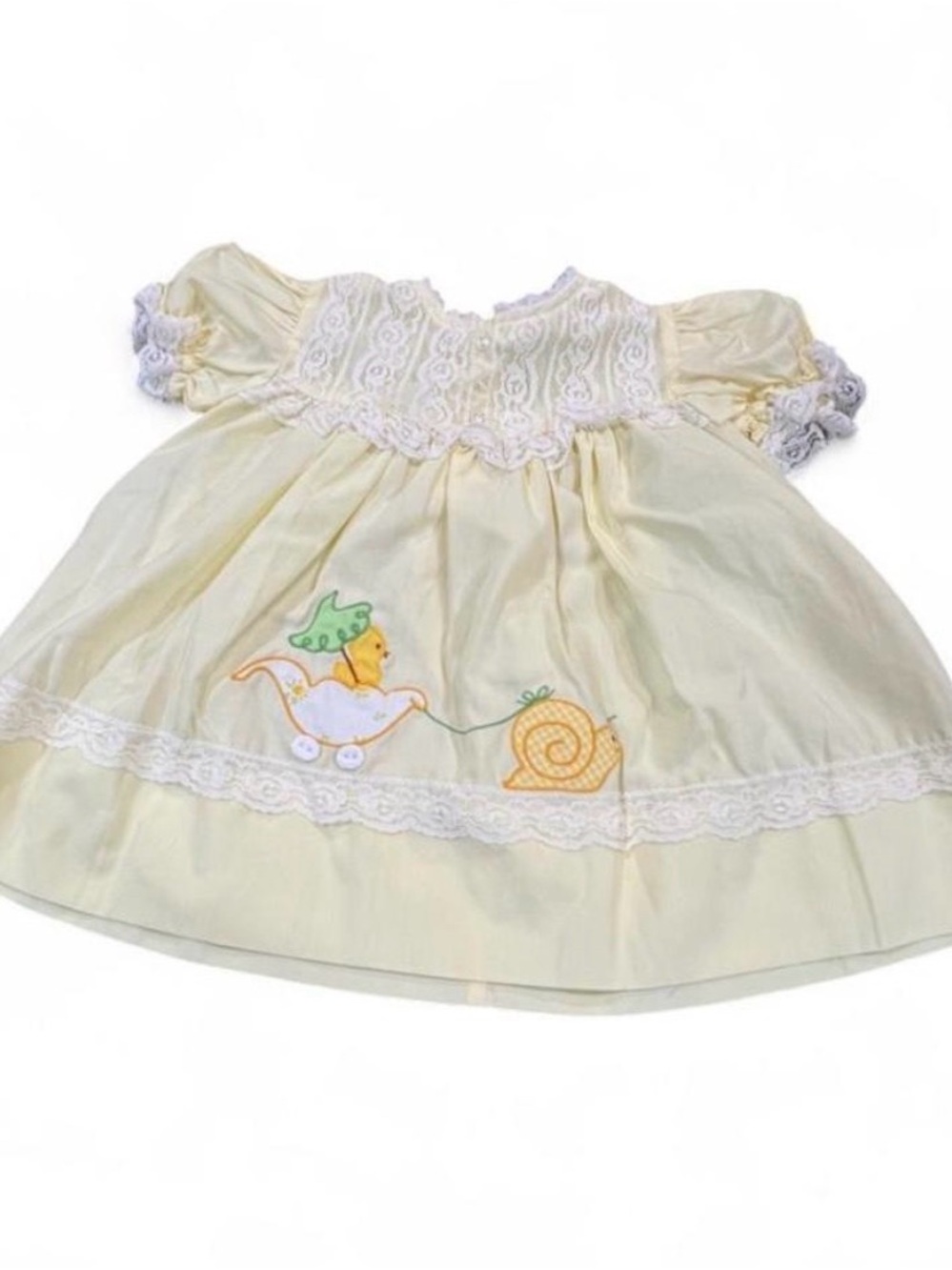 Vintage Nannette Yellow Baby Dress